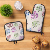 Schöpfungsmuster  ofenhandschuh & Topflappen-Set (Oben Unten)