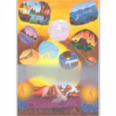 Schöpfungsmutter Göttin Träume Welten Fantasie Lie Aufkleber (Vorderseite)