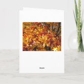 Schöpfungswunder/Herbst Karte (Rückseite)