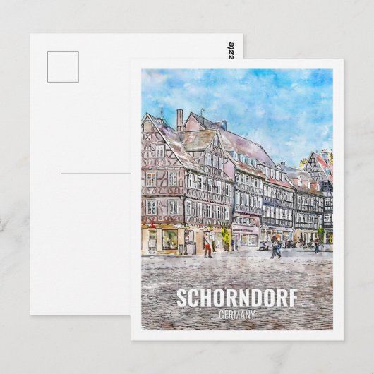 Schorndorf Deutschland Berühmter Aussichtsberg Postkarte (Vorne/Hinten)