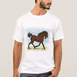 Schornpferd mit Anatomie des Blaze Horse T-Shirt