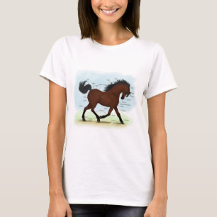 Schornpferd mit Anatomie des Blaze Horse T-Shirt