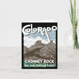 Schornstein Fels Colorado San Juan Rocky Mountains Karte