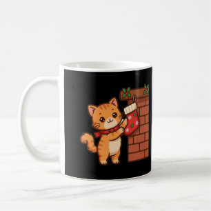 Schornstein-Kätzchen-Weihnachts-Kaffeetasse Kaffeetasse