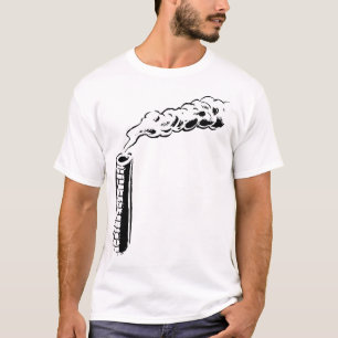 Schornstein-Verschmutzungsskizze Monochrom T-Shirt