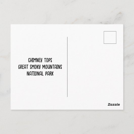 Schornsteine in den Sonnenuntergang Große, rauchig Postkarte (Rückseite)