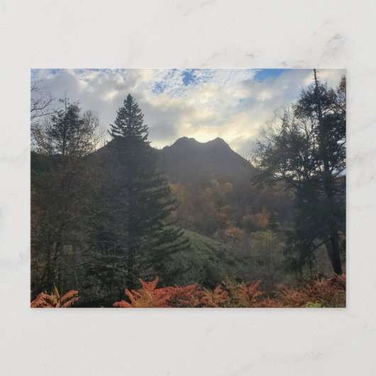 Schornsteine in den Sonnenuntergang Große, rauchig Postkarte (Vorderseite)