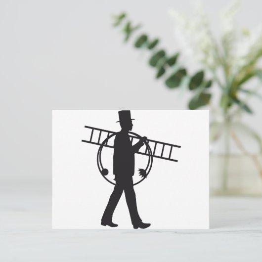 Schornsteinfeger Postkarte (Stehend Vorderseite)