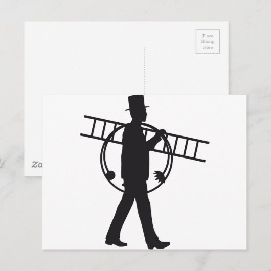 Schornsteinfeger Postkarte (Vorne/Hinten)
