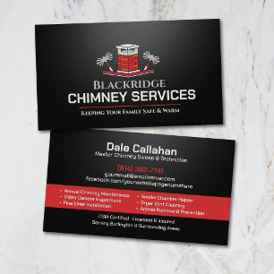 Schornsteinfeger- und Kaminofendienstleistungen Visitenkarte