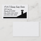 Schornsteinfeger-Visitenkarten Visitenkarte (Vorne/Hinten)