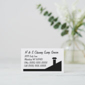 Schornsteinfeger-Visitenkarten Visitenkarte (Stehend Vorderseite)