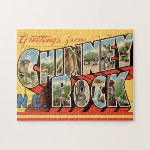 Schornsteinfelsen NC Postkarte Puzzle