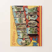 Schornsteinfelsen NC Postkarte Puzzle (Vertikal)