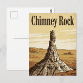 Schornsteinfelsen Postkarte (Vorne/Hinten)