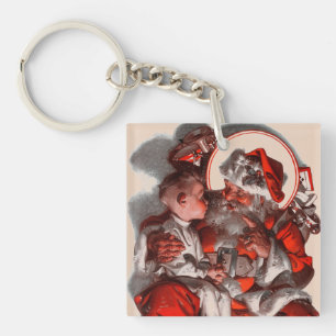 Schoß des Weihnachtsmanns Schlüsselanhänger