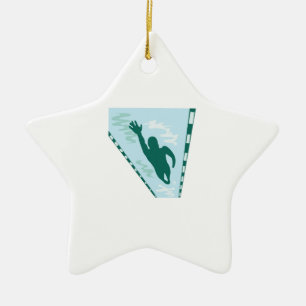 Schoss-Schwimmer Keramikornament