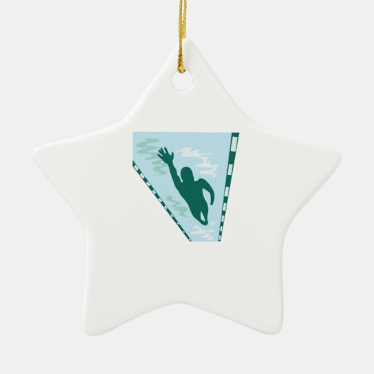 Schoss-Schwimmer Keramikornament (Vorne)