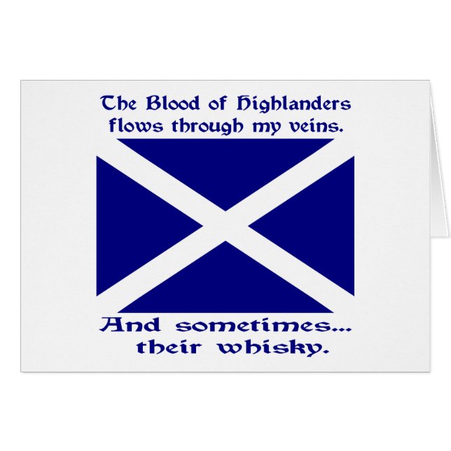 Schotte Highlander Blood & Whisky (Vorderseite (Horizontal))