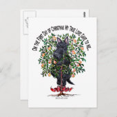 Schotte in einem Birnenbaum Postkarte (Vorne/Hinten)