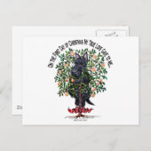 Schotte in einem Birnenbaum Postkarte (Vorne/Hinten)