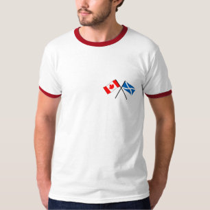 Schotte-kanadisches Flaggen-T-Shirt T-Shirt