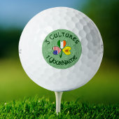 Schotte Líon Irish USA Flags Kleeblatt Golf Ball