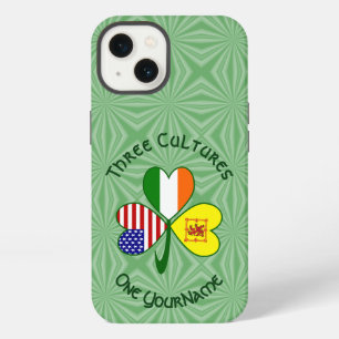 Schotte Lion Irish USA Flags Kleeblatt Personalisi iPhone 13 Hülle