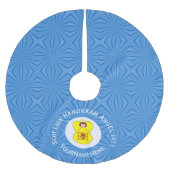 Schotte Lion Rampant Angel Hanukkah Flag Personali Polyester Weihnachtsbaumdecke (Vorderseite)