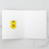 Schotte Lion Rampant Angel Weihnachtsflagge person Karte (Innenseite)