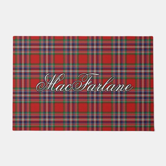 Schotte-Vista-Clan MacFarlane Tartan kariert Fußmatte (Vorderseite)