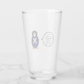 Schotte Vortrag von Penguin Personalisiert Glas (Rückseite)