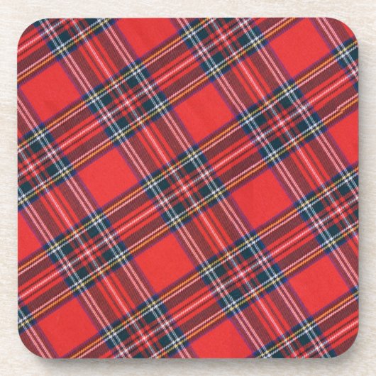 Schotten Clan Royal Stewart Tartan Cork Untersetze Untersetzer (Vorderseite)