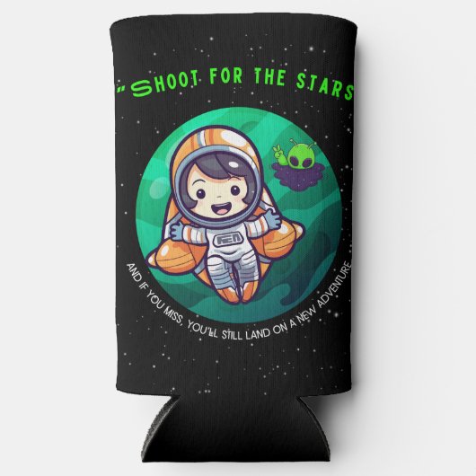 SCHOTTEN FÜR DIE BEGINN, ASTRONAUT SELTERS DOSENKÜHLER (Vorderseite)