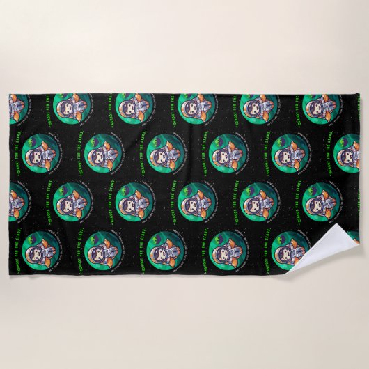 SCHOTTEN FÜR DIE BEGINN, ASTRONAUT STRANDTUCH (Vorderseite)