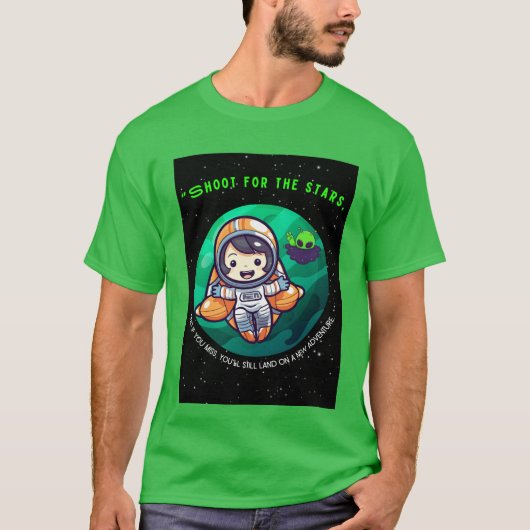 SCHOTTEN FÜR DIE BEGINN, ASTRONAUT T-Shirt (Vorderseite)