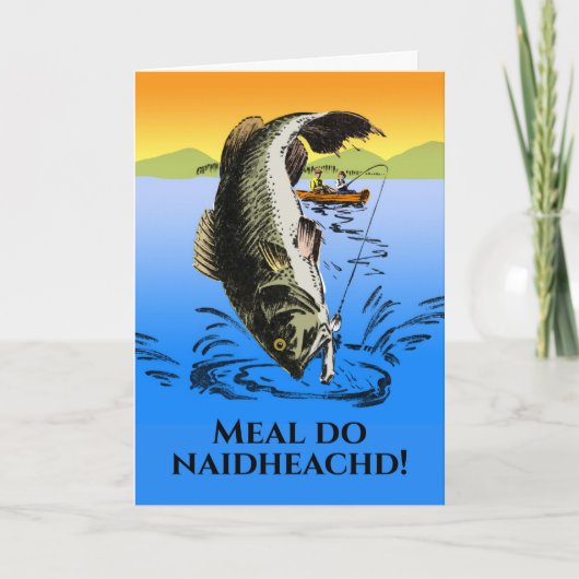 Schotten Gaelic Meal do naidheached Herzlichen Glü Karte (Vorderseite)
