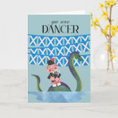 Schotten Gaelic Ya Wee Tänzerin Go Karte (Gelbe Blume)