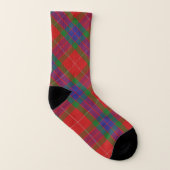 Schotten Style Clan Fraser Tartan Kariert Socken (Rechts - Außen)