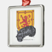 Schotten Wha Hae Ornament Aus Metall (Links)