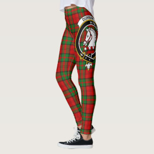 Schottenclan Dunbar Crest Tartan Frauen Leggings