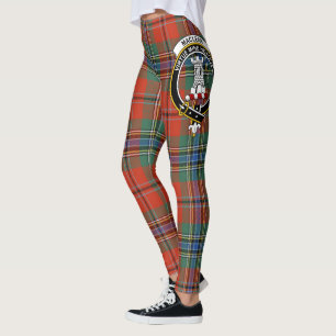 Schottenclan MacLean Of Duart Crest Tartan Frauen Leggings
