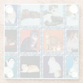 Schottenfalte Glasuntersetzer (Rückseite)