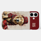 Schottenhund in Kilo und Kappe Case-Mate iPhone Hülle (Rückseite (Horizontal))