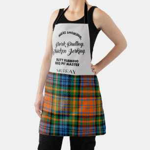 Schottenmuster Clan Murray Orange Grün Chef Tartan Schürze