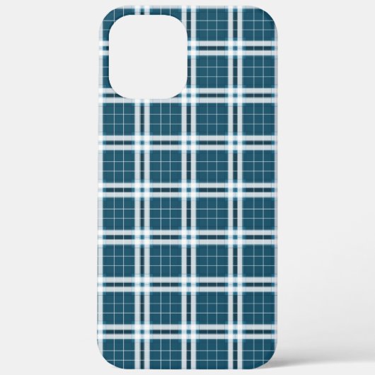 Schottenmuster in Blau und Weiß Case-Mate iPhone Hülle (Rückseite)