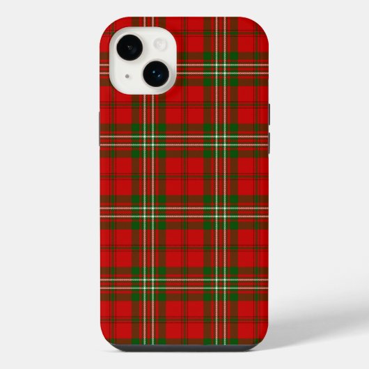 Schottenmuster rot grün kariert iPhone hülle (Rückseite)