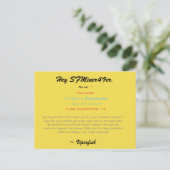 Schotter Postkarte (Stehend Vorderseite)