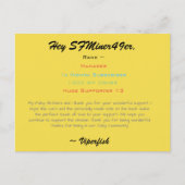 Schotter Postkarte (Vorderseite)