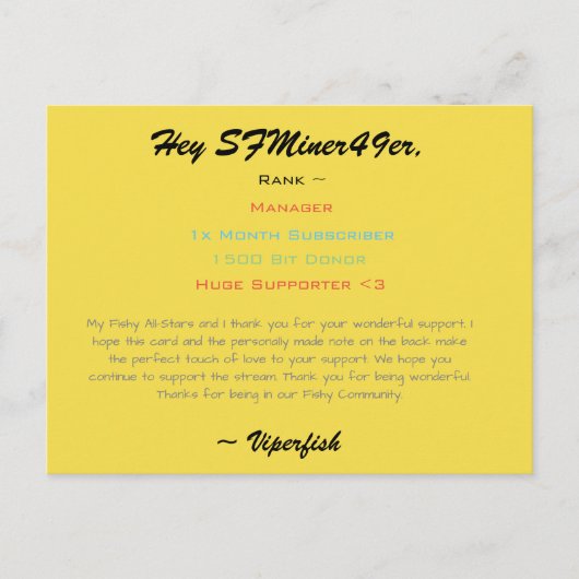 Schotter Postkarte (Vorderseite)